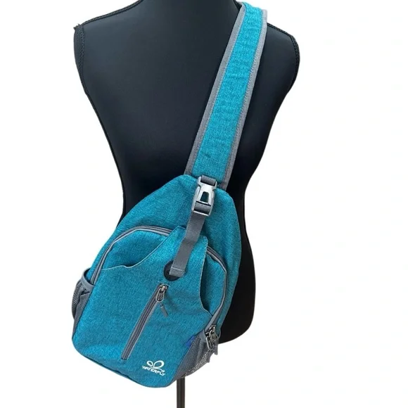 WATERFLY Urban Elite Comfortable Crossbody Bag Orgaization Net Slip Pockets NWOT - Picture 2 of 4